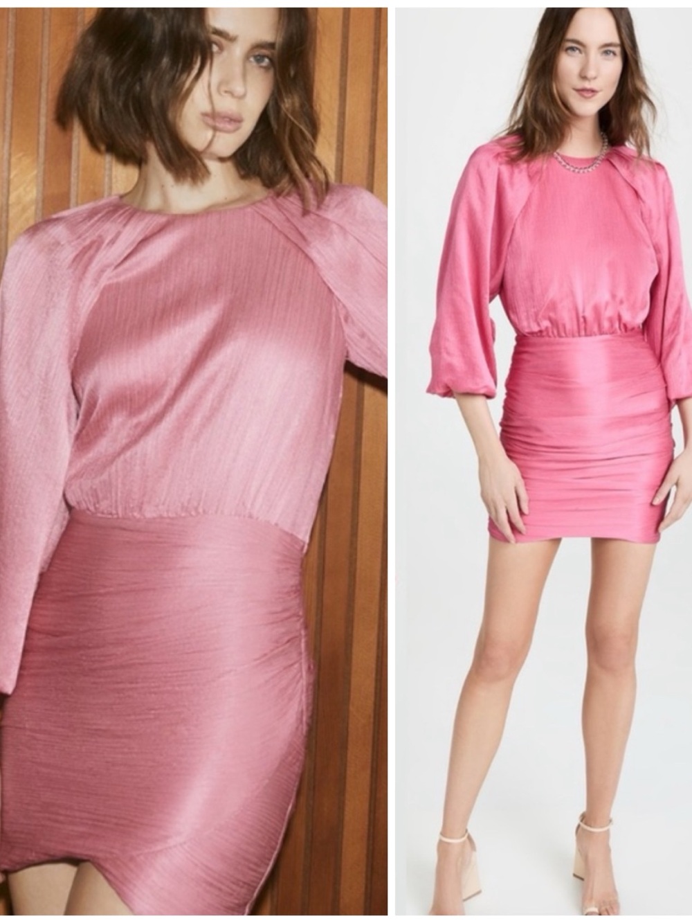 NWT Veronica Beard Gracelynn Dress Silk Pink Sherbert Size 14